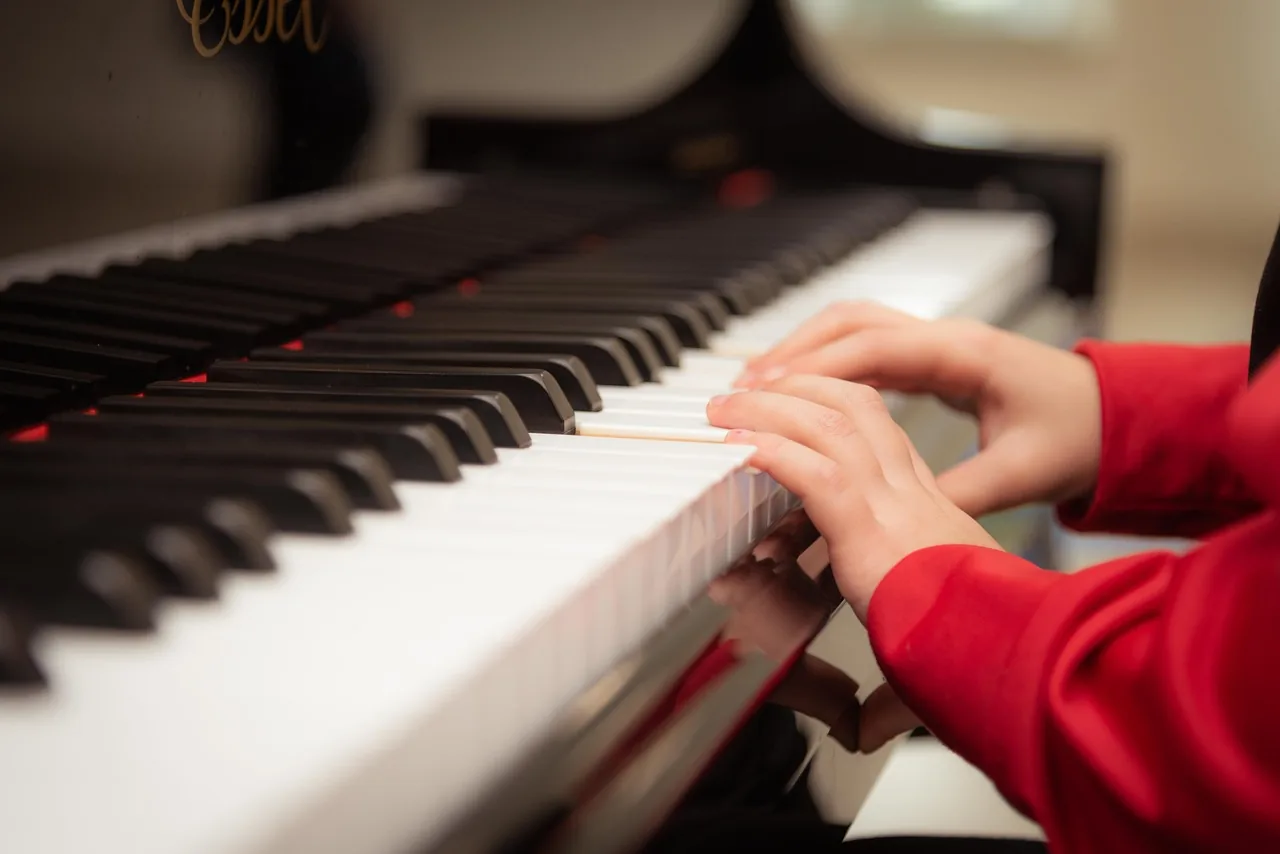 Pianist's hands on a classical keyboard Pianist's hands on a classical keyboard