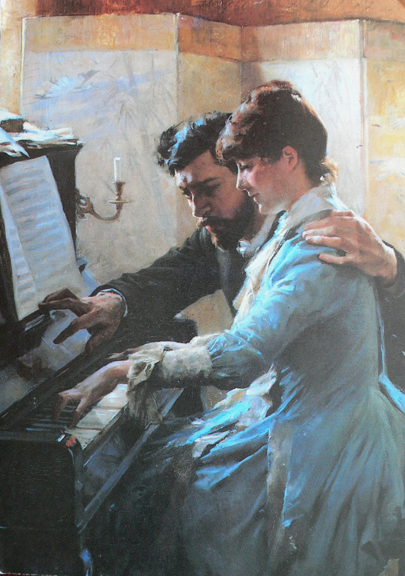 Painted piano lesson Painted piano lesson
