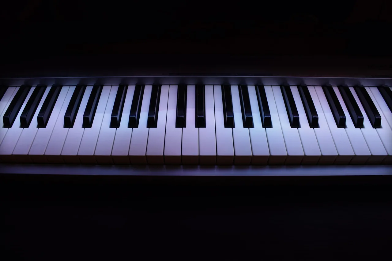 Illuminated digital piano keyboard Illuminated digital piano keyboard
