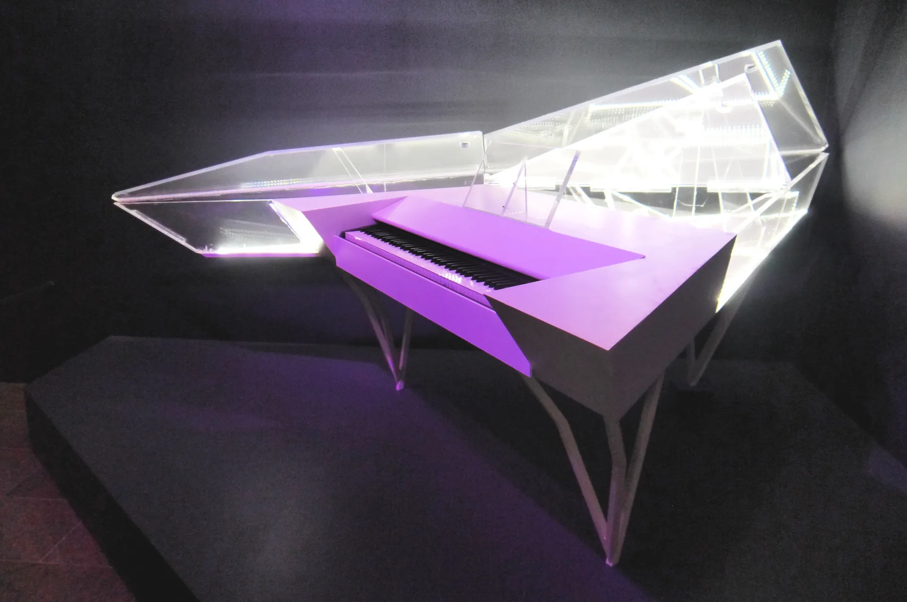 Grand piano with a futuristic design Grand piano with a futuristic design
