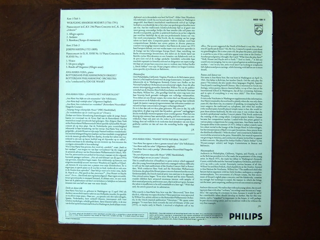 Pochette de disque de concertos pour piano