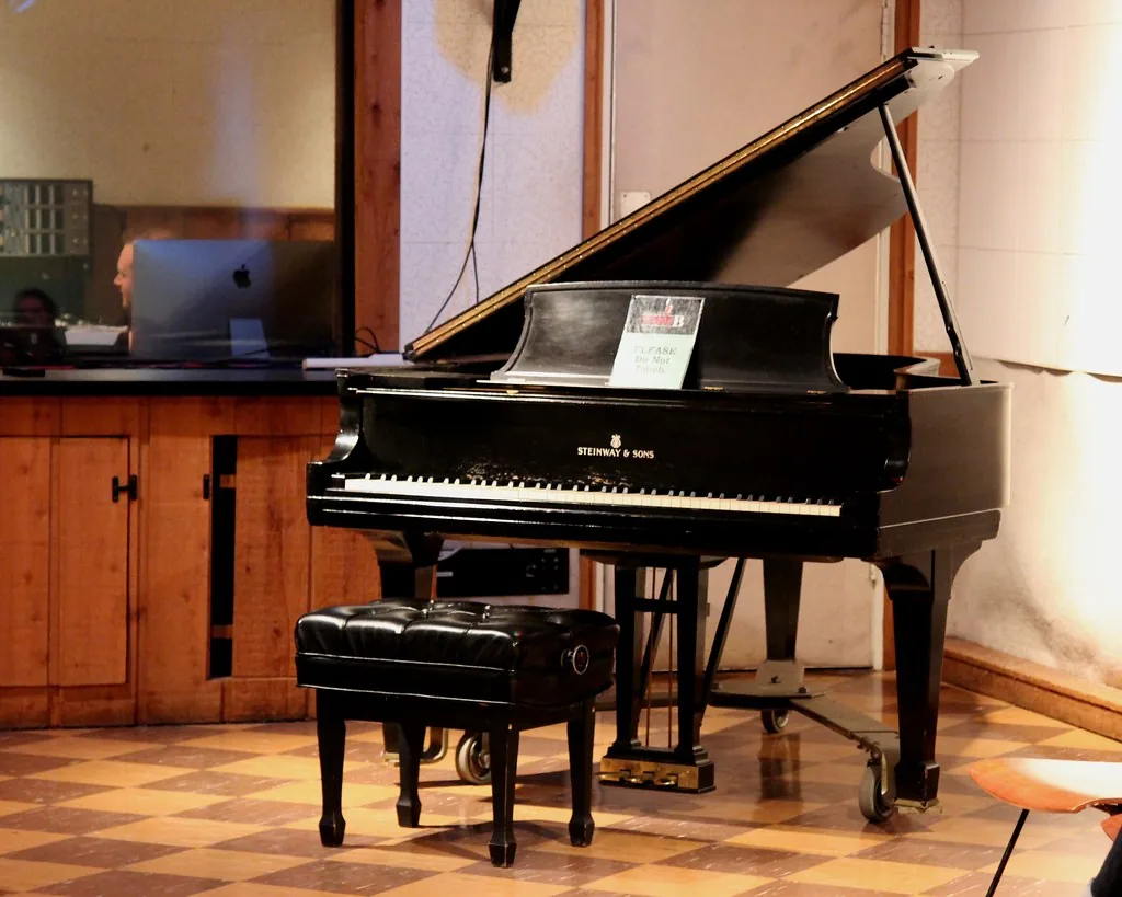 Grand piano in a studio Grand piano in a studio