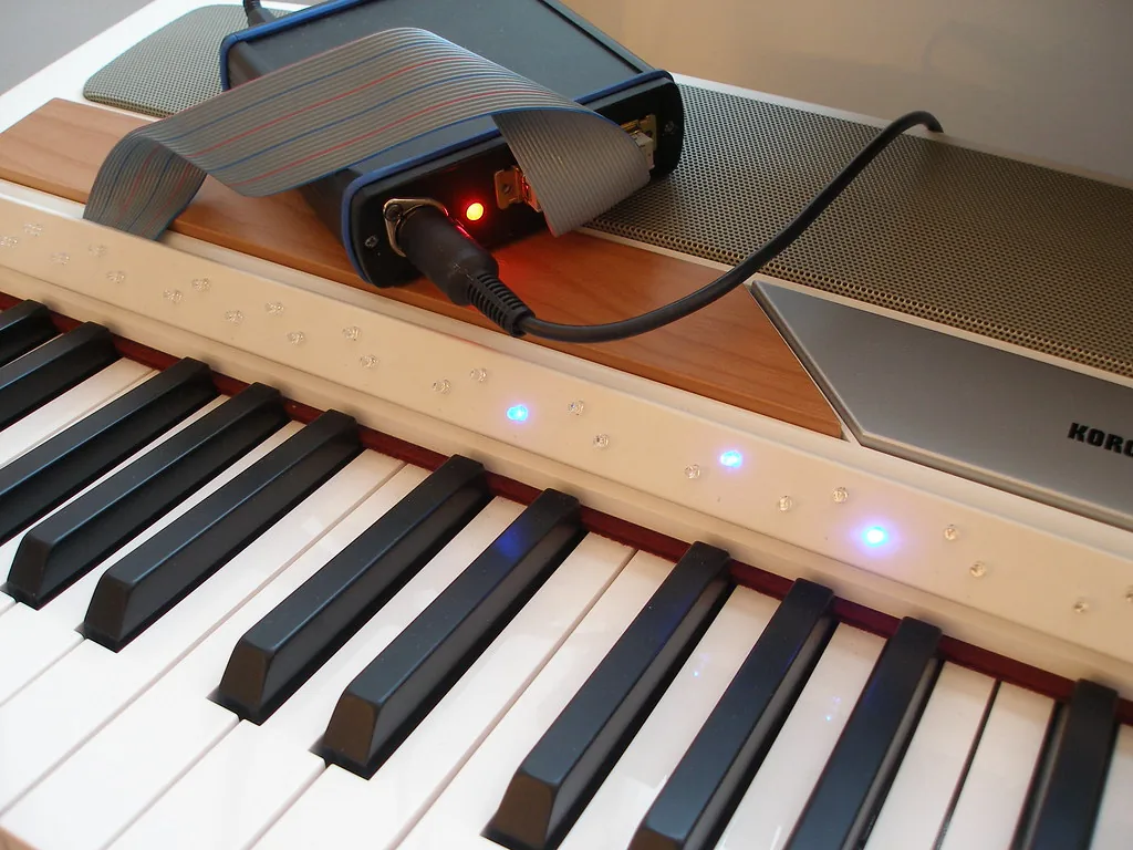 Digital piano keyboard and interface Digital piano keyboard and interface